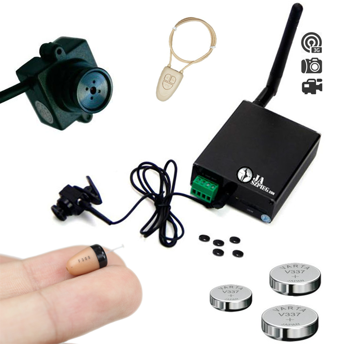 Mikrokamera gsm box z mikrosłuchawką na egzamin – KIT32V1