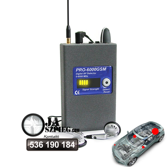Wykrywacz podsłuchów – Wykrywacz częstotliwości GSM – PRO-6000GSM
