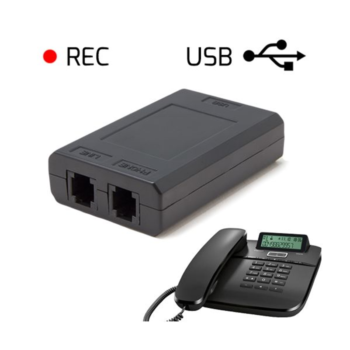 Rejestrator połączeń telefonicznych – Dyktafon REC/USB Pro