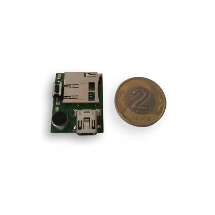 Mini rejestrator – Dyktafon podsłuchowy – Moduł bazowy / Płyta elektroniki – PRV-X1